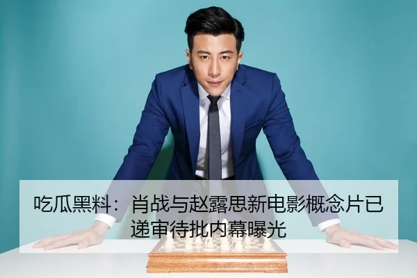 吃瓜黑料：肖战与赵露思新电影概念片已递审待批内幕曝光